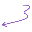 wavy arrow